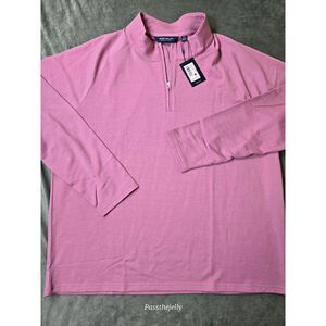 Peter Millar Mens 2XL Excursionist Flex 1/4 Zip Valencia Merino Wool